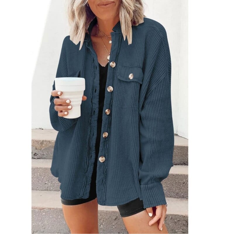 Katrine - Elegante Knopf-down Cordjacke