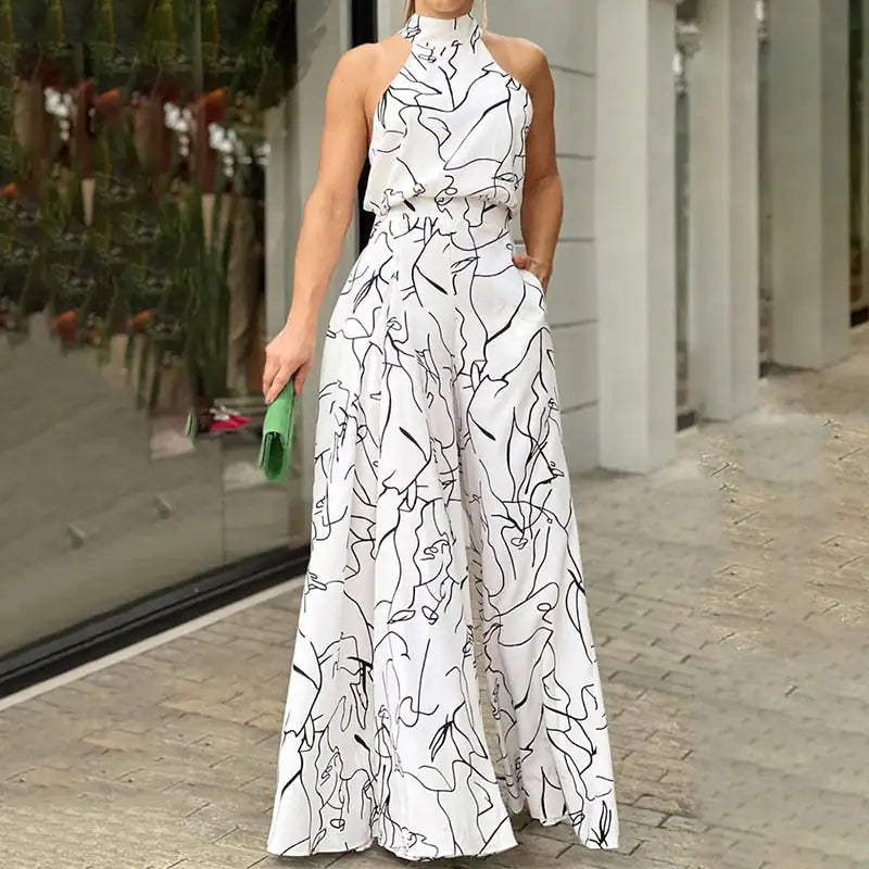 Kira - Jumpsuit mit Halterneck ohne Ärmel