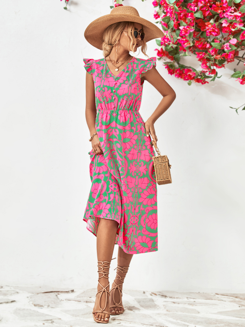 Zea - Elegantes Sommer-Midikleid