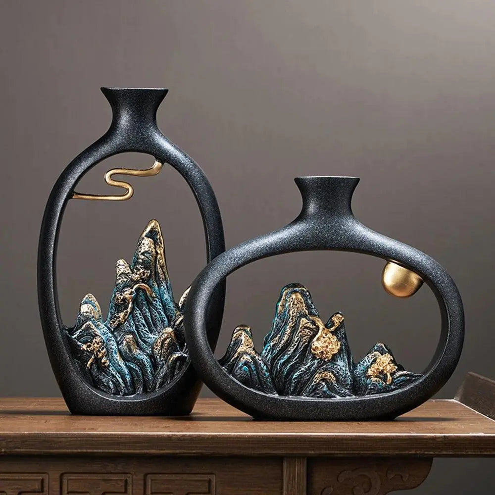 SereniGlow - Elegante Vase für eine ruhige Wohnraumgestaltung