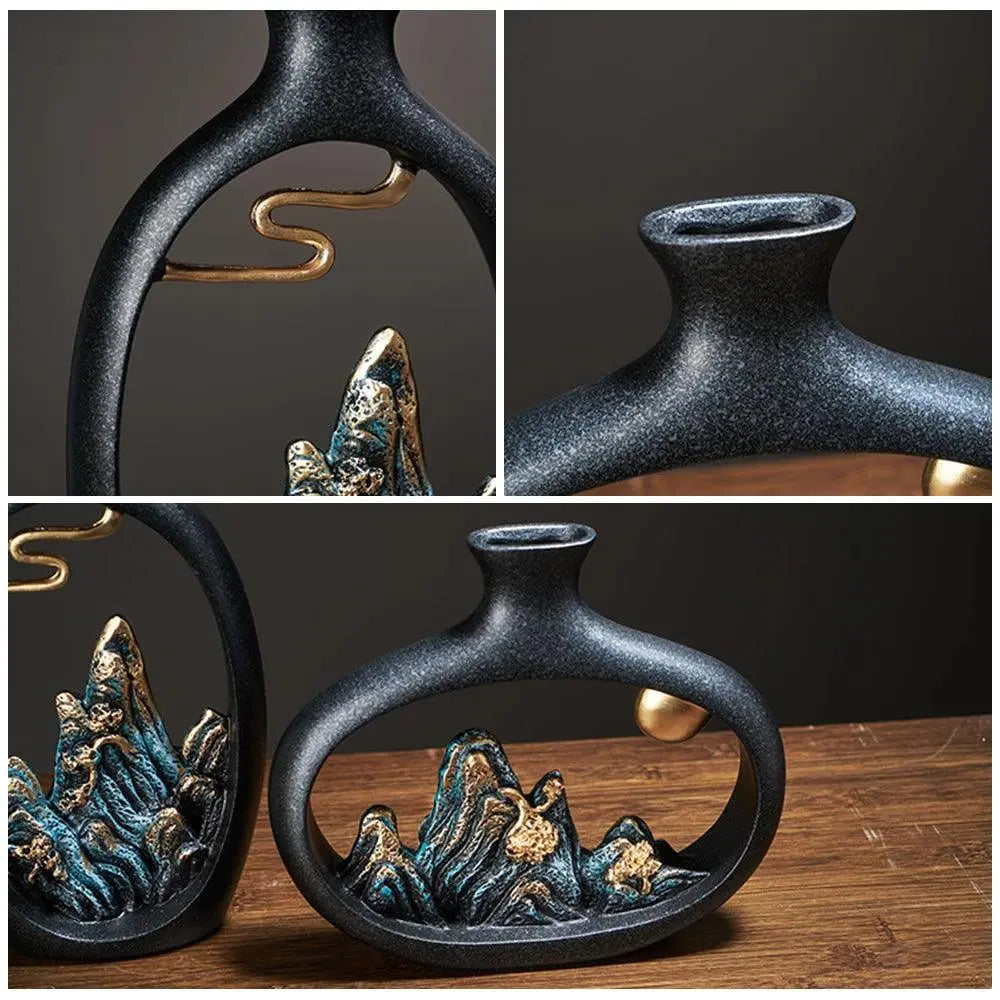 SereniGlow - Elegante Vase für eine ruhige Wohnraumgestaltung