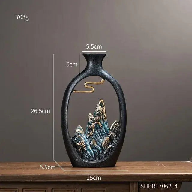 SereniGlow - Elegante Vase für eine ruhige Wohnraumgestaltung