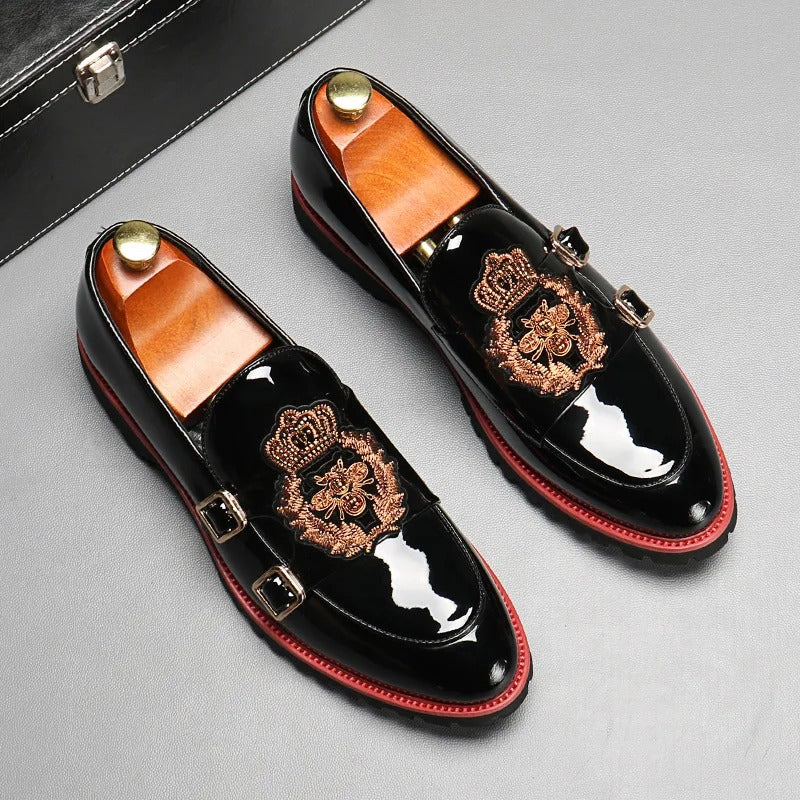 Marco - Elegante Loafers mit doppelter Metallspange