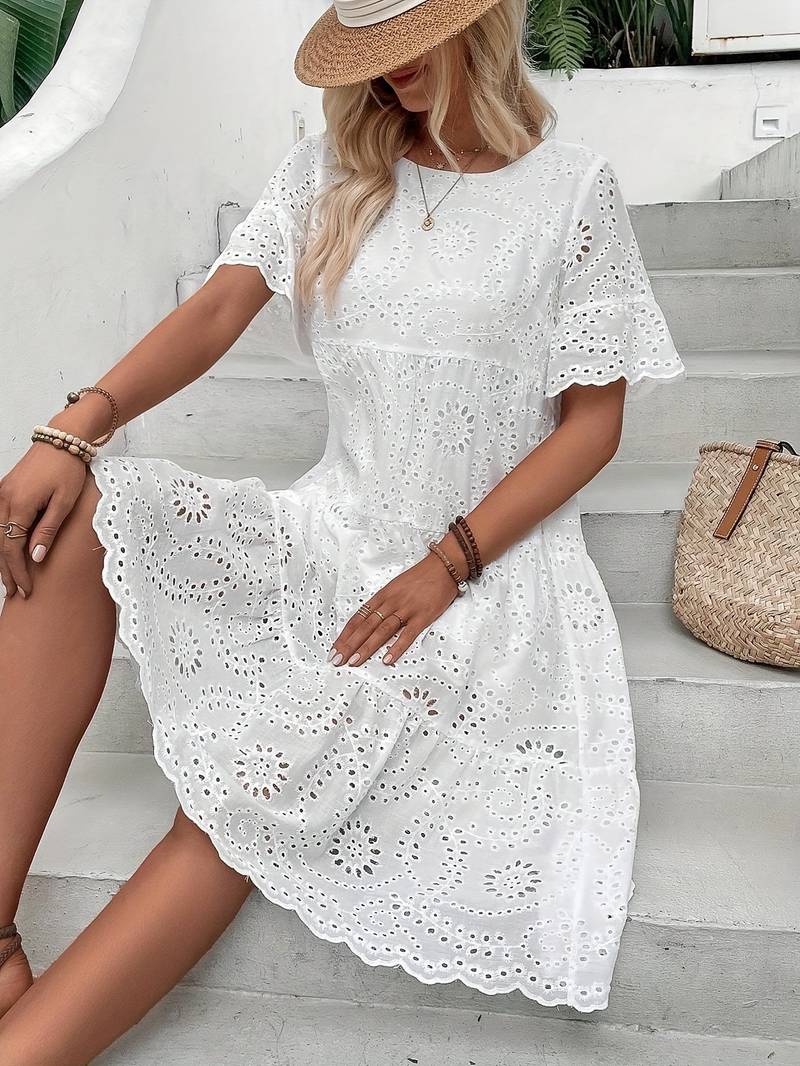 Dahlie – Lässiges kurzärmeliges Kleid