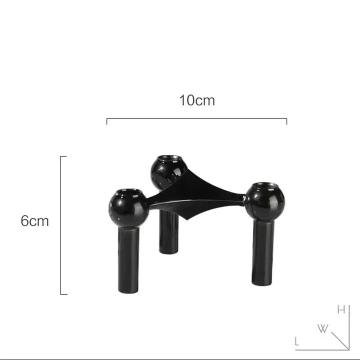 LumiCore Skulpturaler Kerzenhalter – Moderner geometrischer Kerzenständer für elegante Innenräume