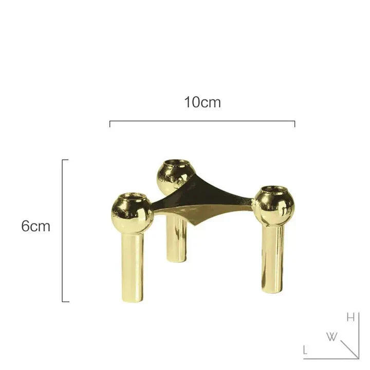 LumiCore Skulpturaler Kerzenhalter – Moderner geometrischer Kerzenständer für elegante Innenräume