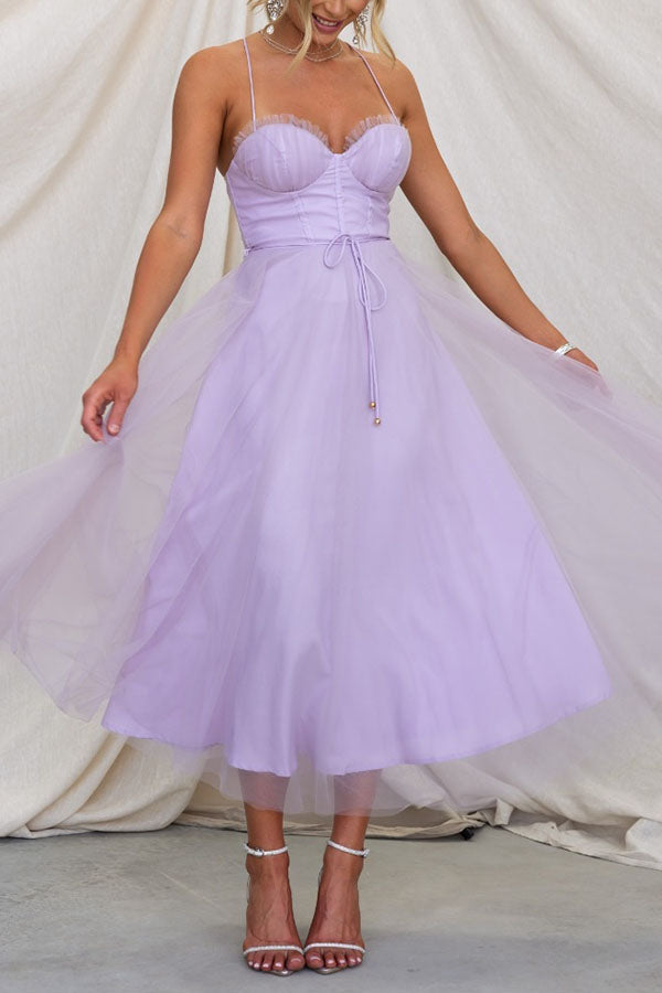 Laura - Elegantes Maxikleid ohne Rücken