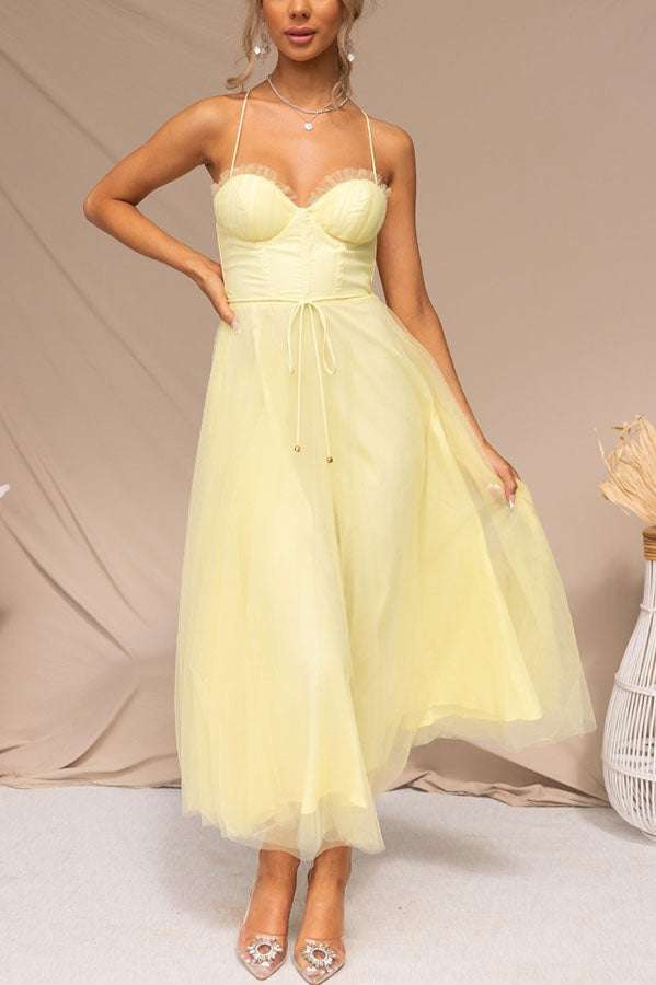 Laura - Elegantes Maxikleid ohne Rücken