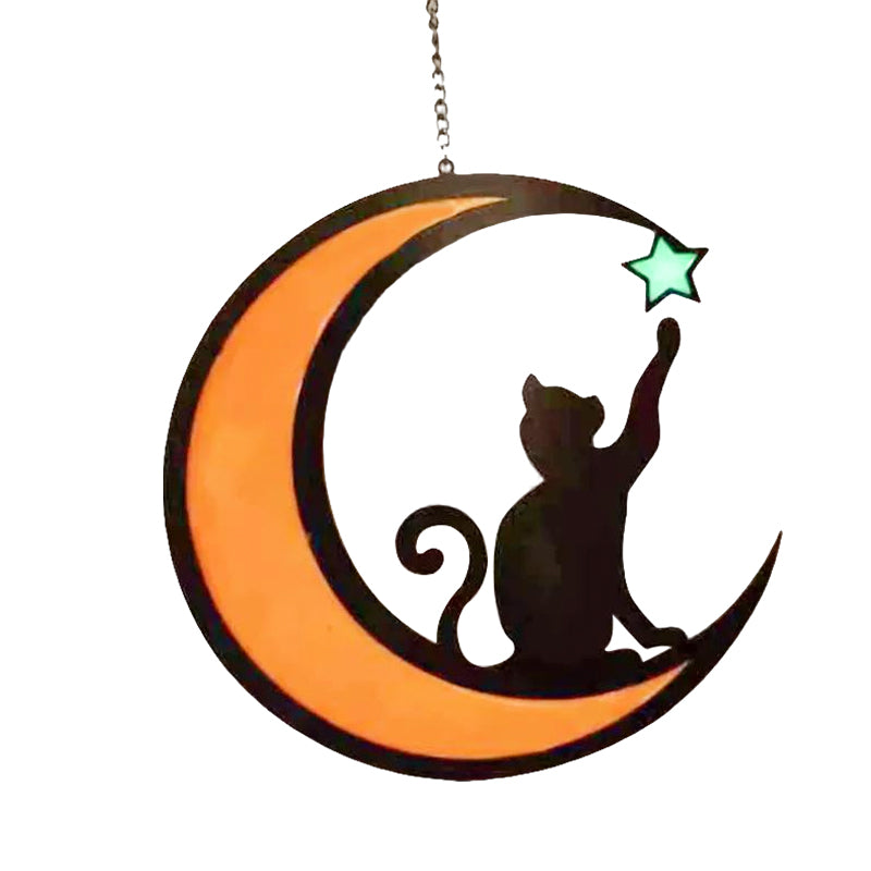 MoonlitWhiskers – Magische LED-Lichter für Katze und Halbmond