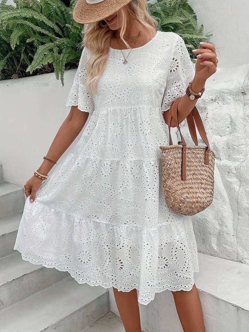 Dahlie – Lässiges kurzärmeliges Kleid