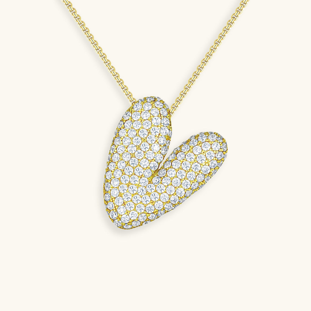 LunaBubble Initial-Halskette mit Diamantoptik – Persönliches Geschenk zum Muttertag
