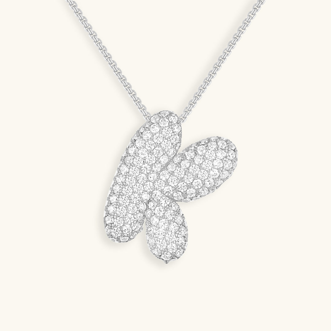 LunaBubble Initial-Halskette mit Diamantoptik – Persönliches Geschenk zum Muttertag