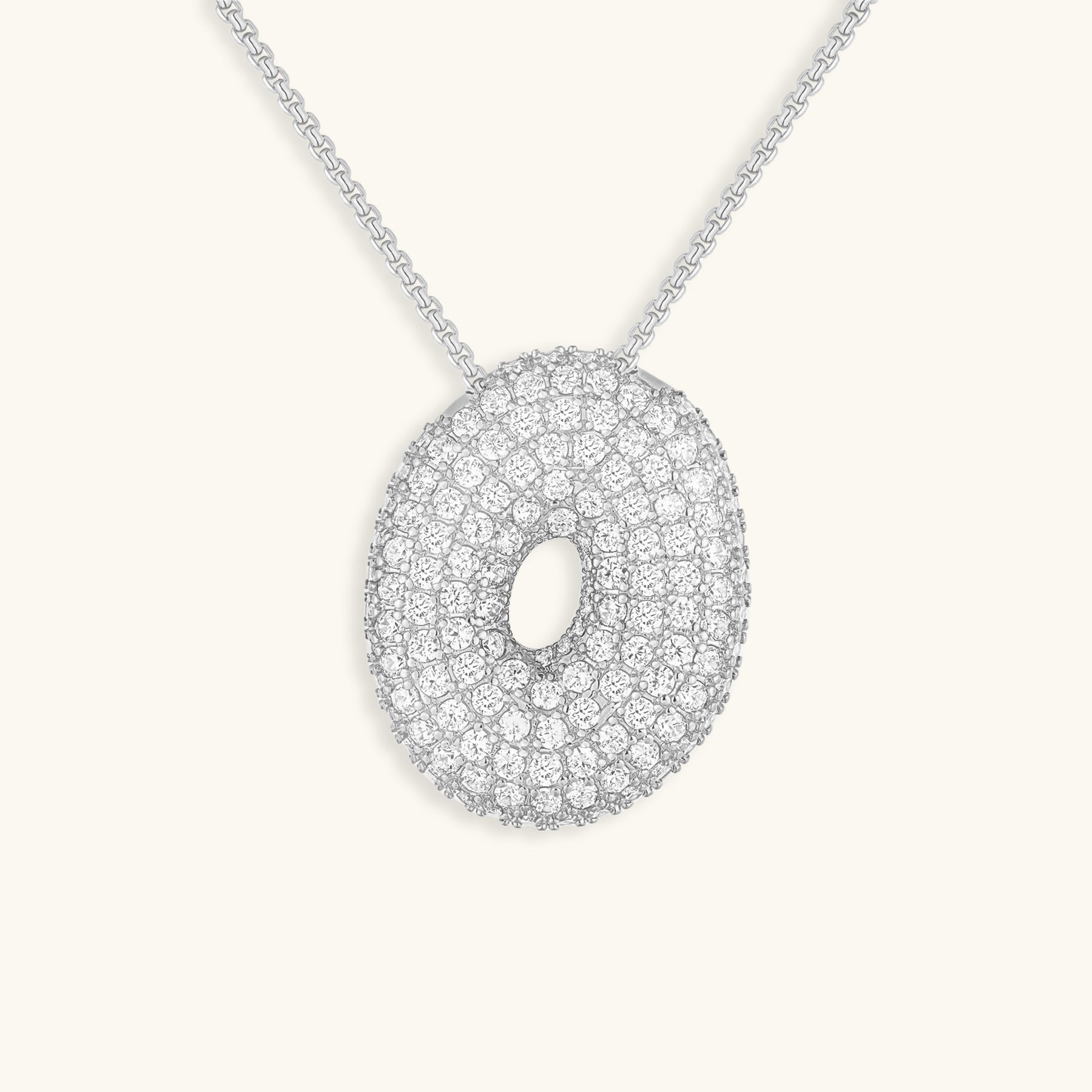 LunaBubble Initial-Halskette mit Diamantoptik – Persönliches Geschenk zum Muttertag