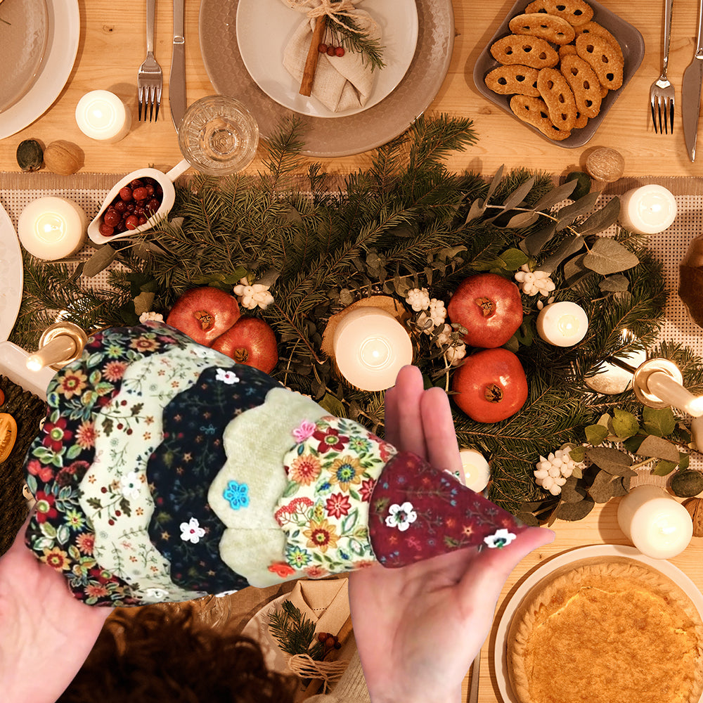 Handgefertigtes Quilting-Set für den Weihnachtsbaum