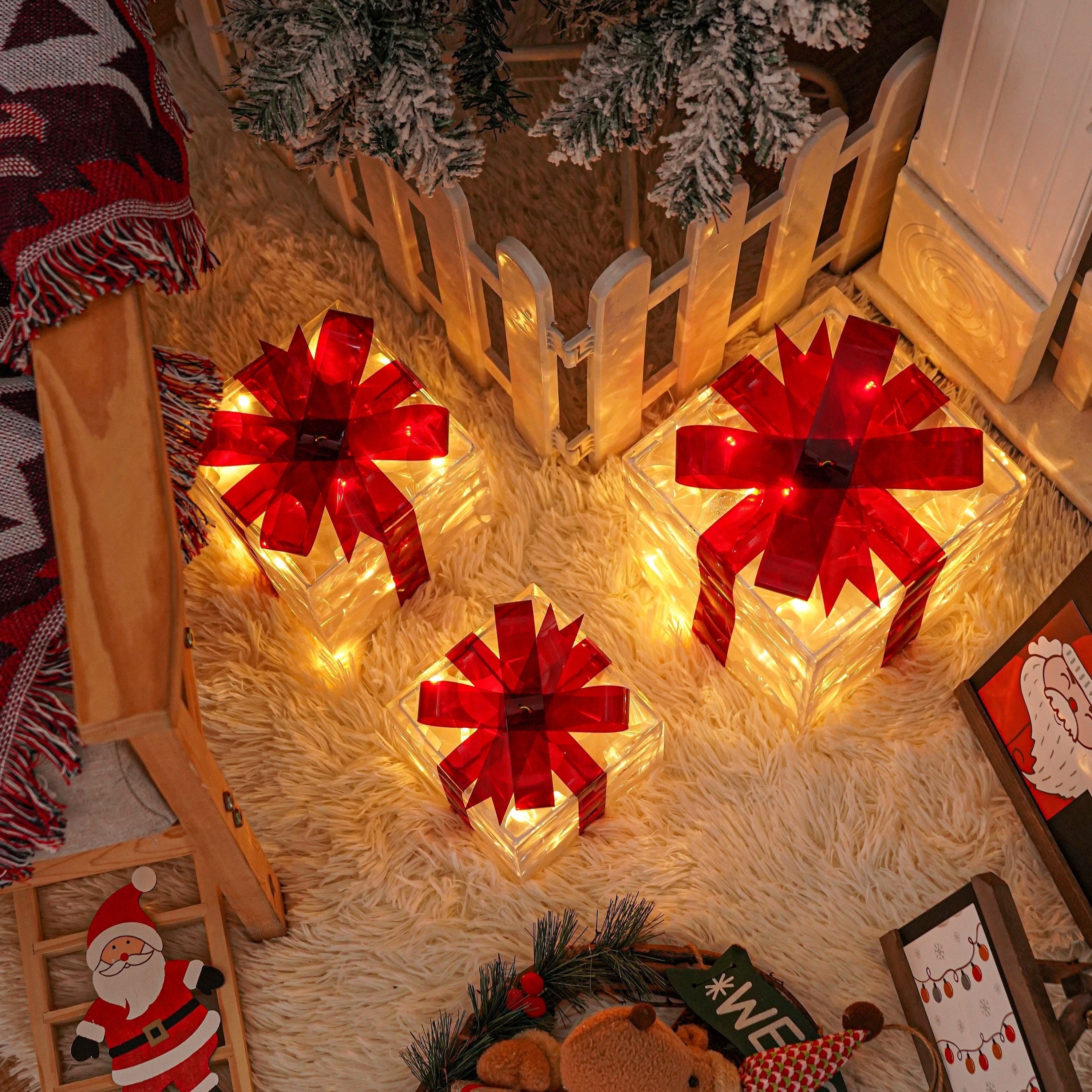 LumiGlow Weihnachtslicht-Geschenkbox-Set