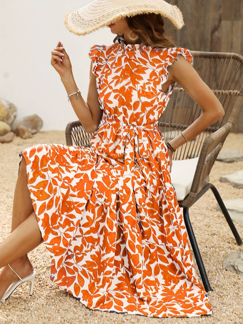 Aurelia – Elegantes Kleid mit Rüschensänen für Frühling und Sommer