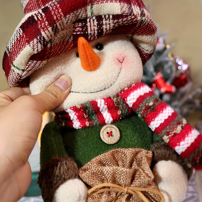 Vintage Karo Santa Claus & Schneemann Figurine!