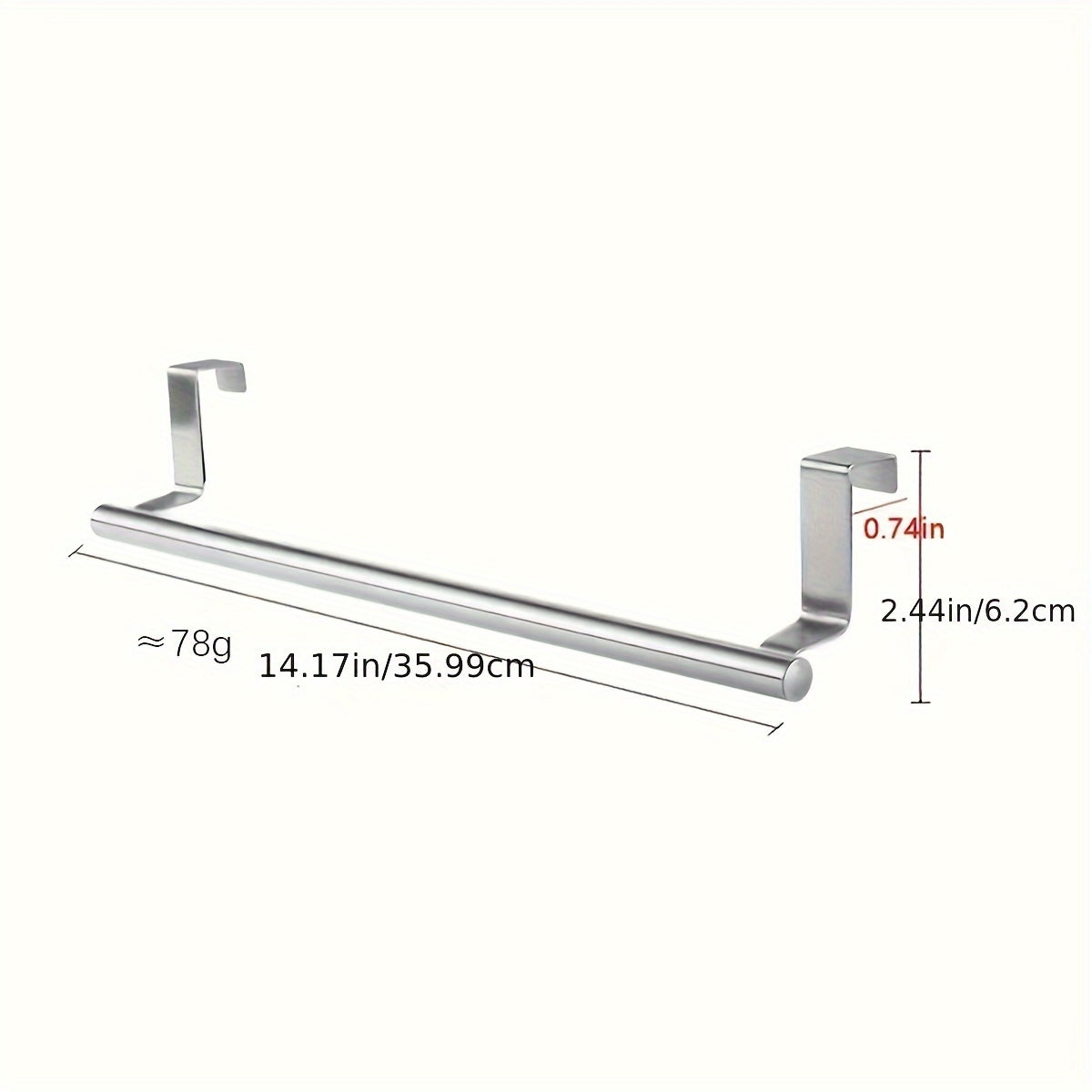Raxel Handtuchhalter zum Aufhängen an der Tür – Platzsparendes Gestell aus Edelstahl