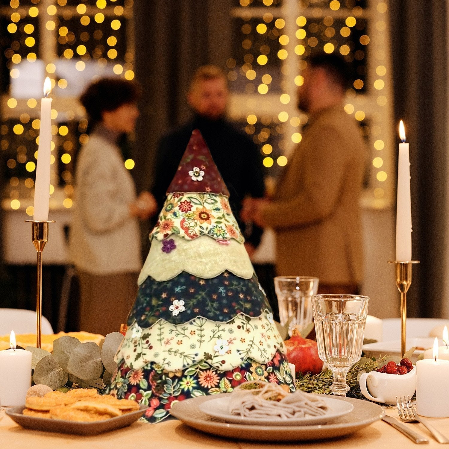 Handgefertigtes Quilting-Set für den Weihnachtsbaum