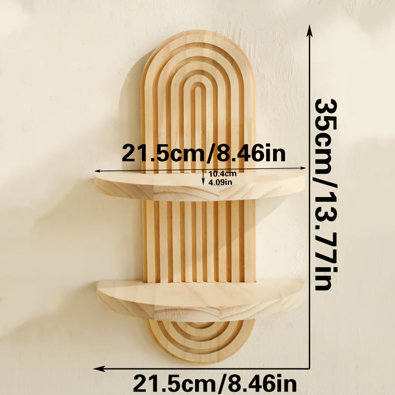 ArchaWood - Gebogene dekorative Wandregale