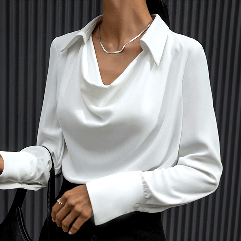 Céline - Elegante Bluse mit V-Ausschnitt