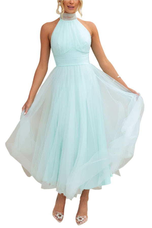 Lianna – Elegantes Midikleid mit Halsterhals