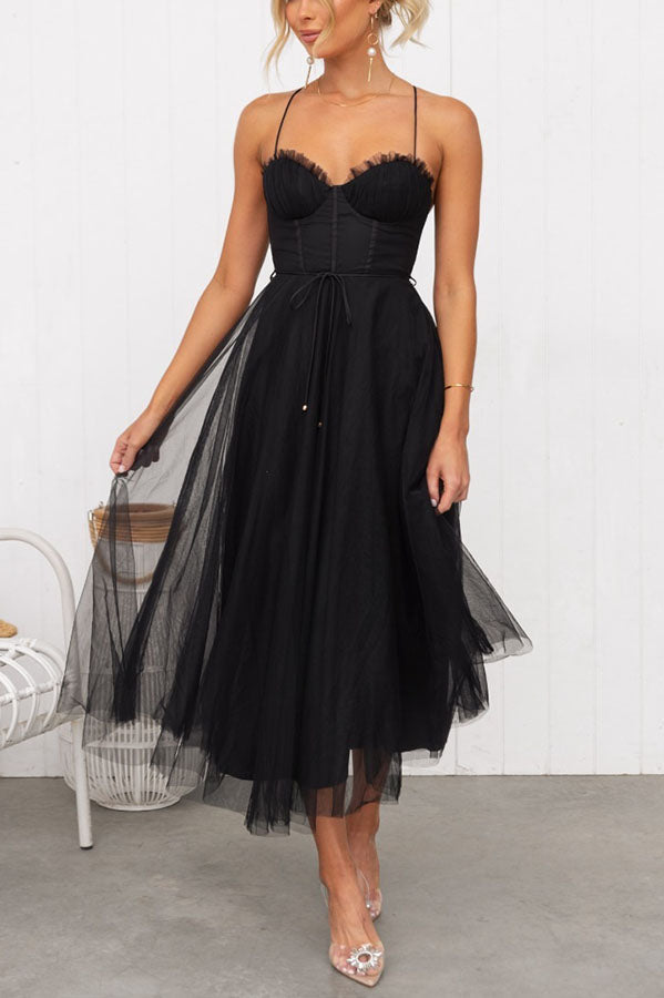 Laura - Elegantes Maxikleid ohne Rücken