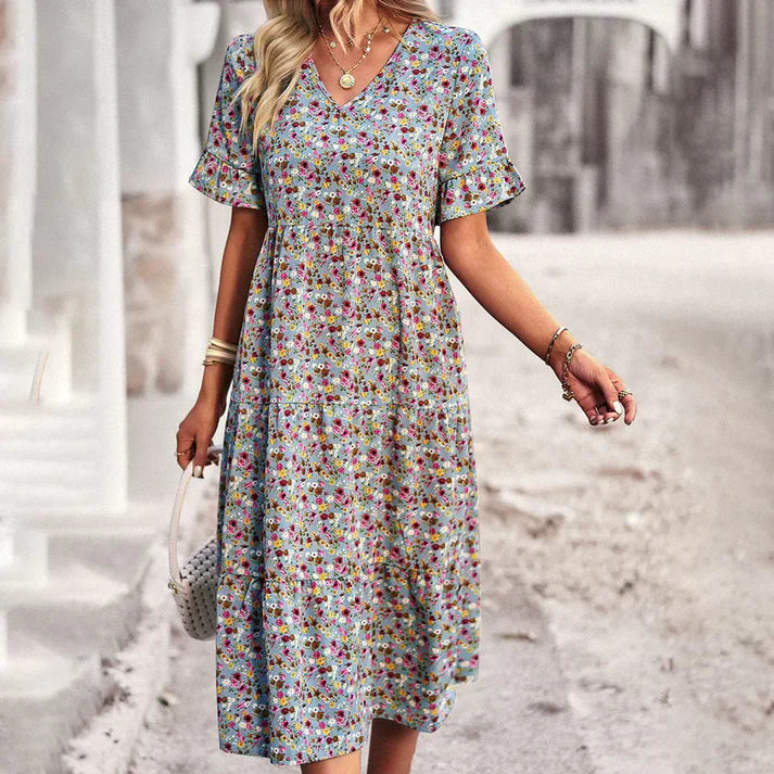 Maribelle – Blumige Midikleid
