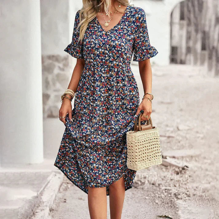 Maribelle – Blumige Midikleid