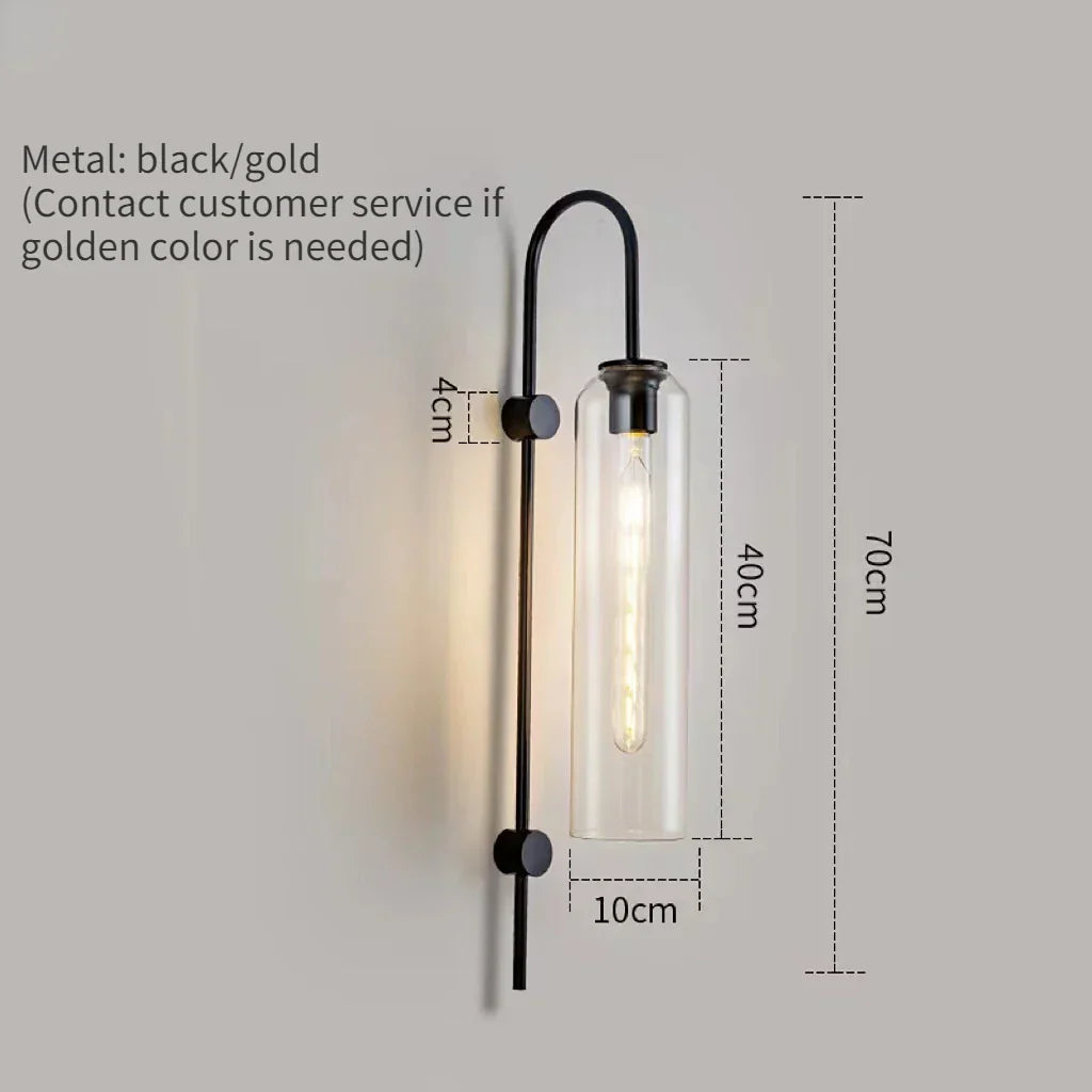 ClarityWall - Moderne Glas-Wandlampe
