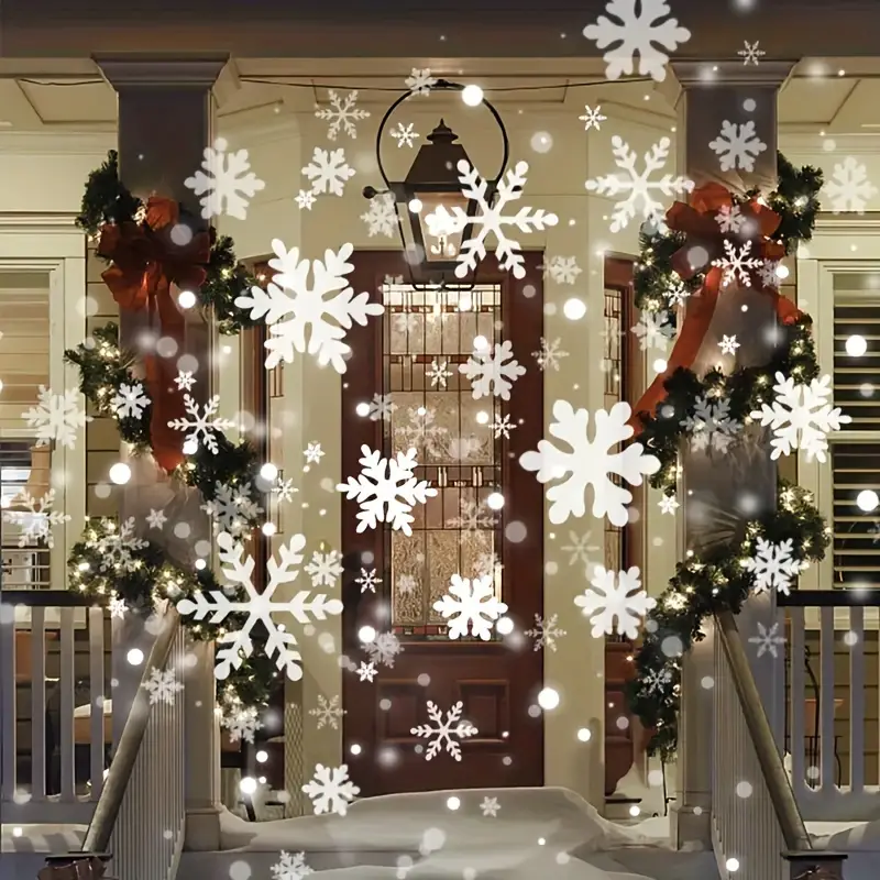 Magischer Schneeflocken Weihnachtsprojektor