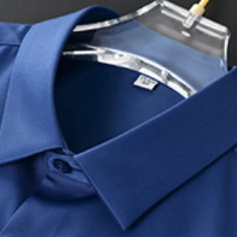 Henning - Elegante Slim-Fit-Bluse mit Stehkragen