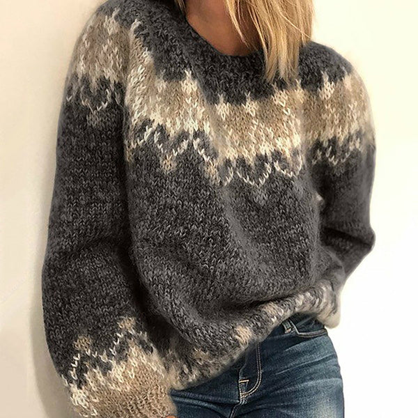 Jelena gestrickter stilvoller Pullover