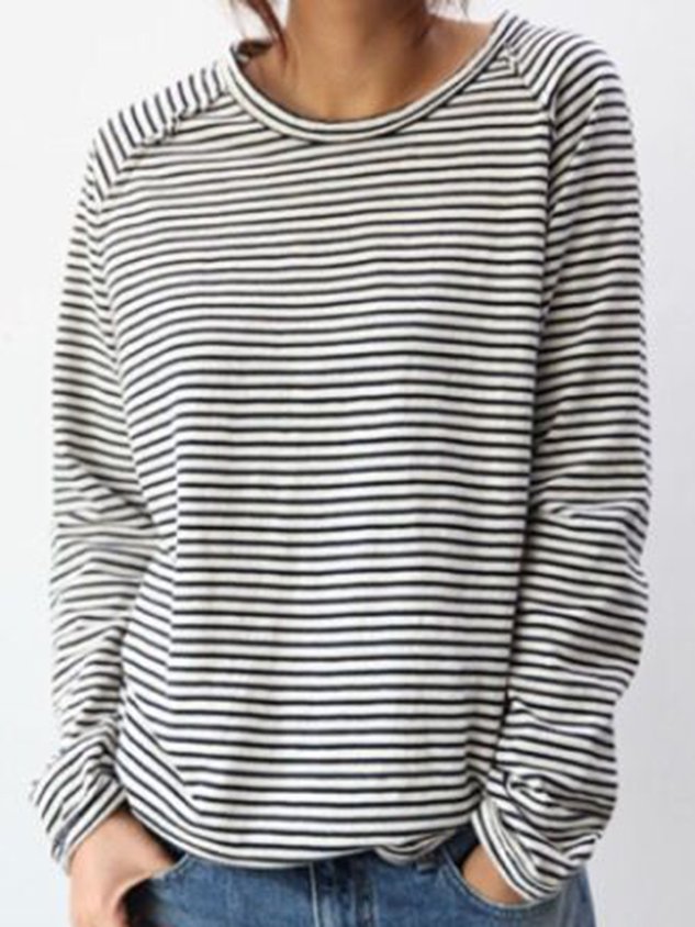 Laura - Lässige Slim Fit Bluse mit Streifenmuster