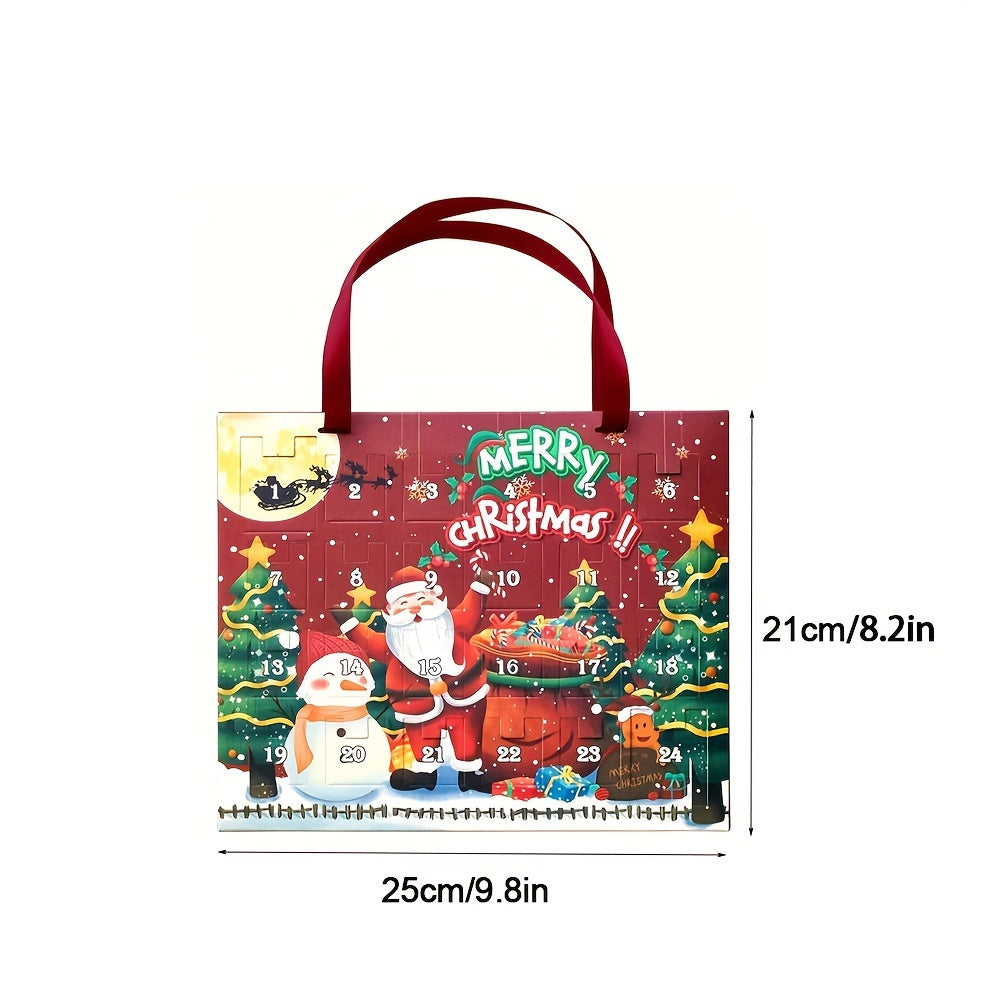 24-tägiger Adventskalender – Überraschungsgeschenkebox mit Weihnachtsdekoration