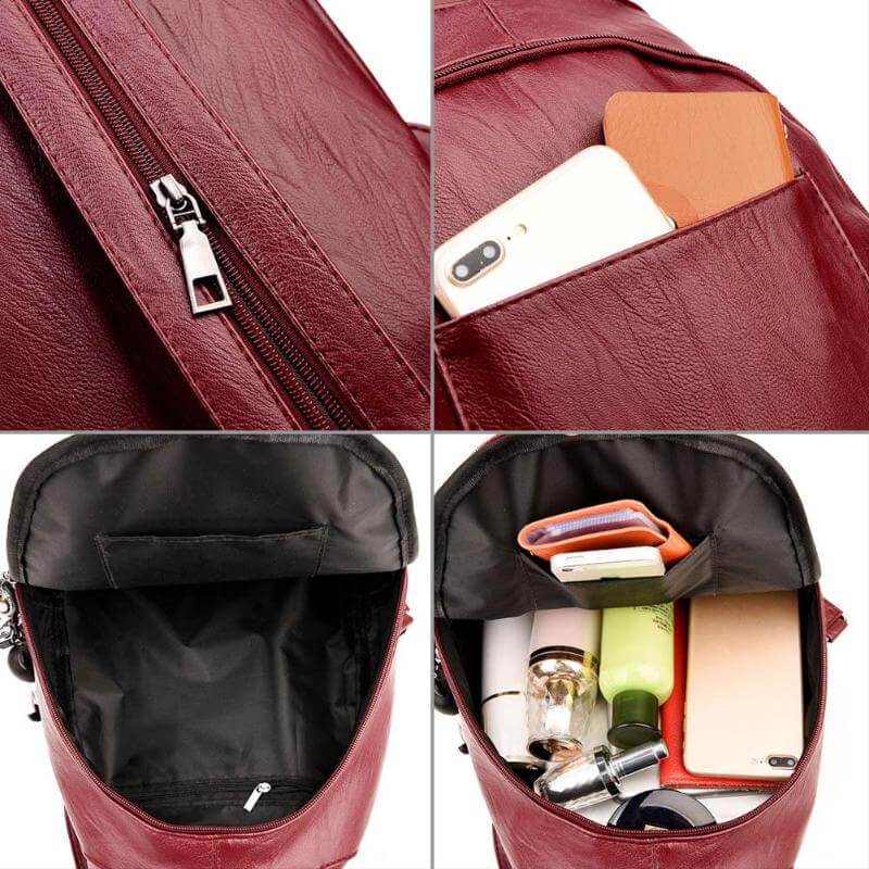 Mariah - Zeitlose Leder-Rucksack