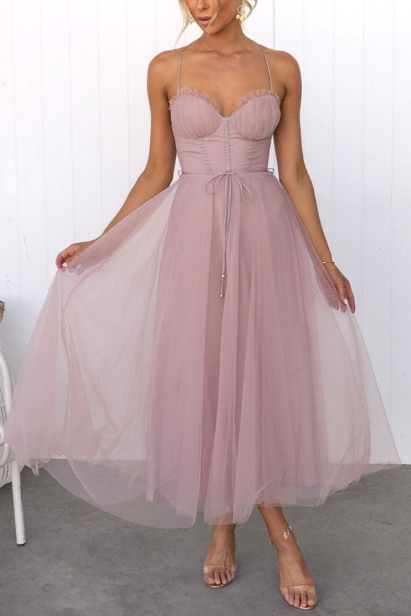 Laura - Elegantes Maxikleid ohne Rücken