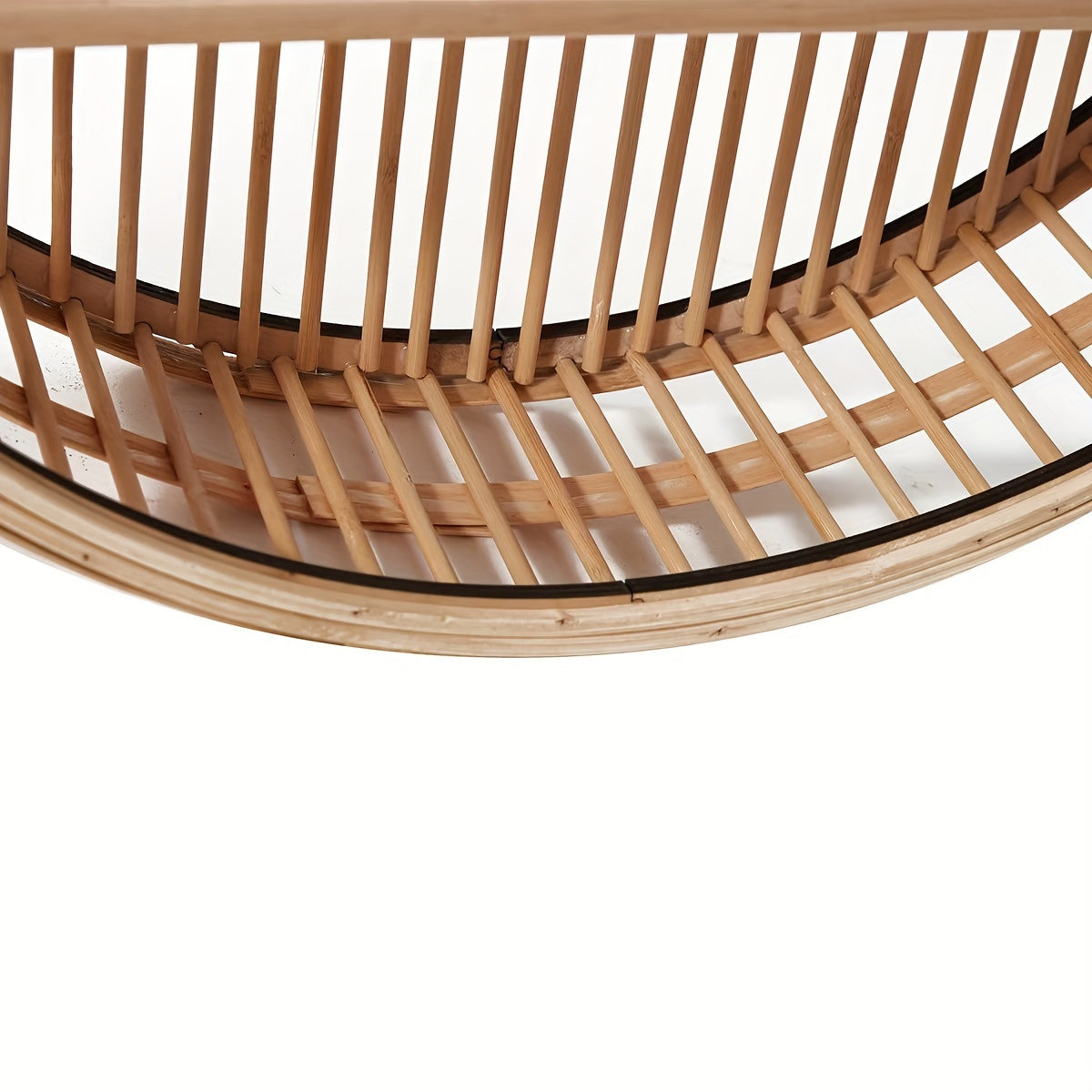 Bambloom - Runde Wandablage aus Bambus mit 2-stufiger Anzeige