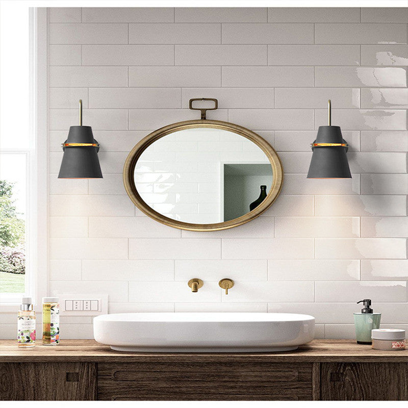 Skandinavische Stahl-Wandleuchte | Modernes minimalistisches Licht