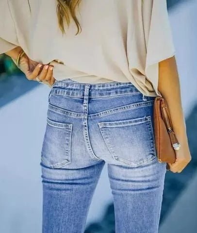 Dina | Vintage figurbetonte Schlagjeans