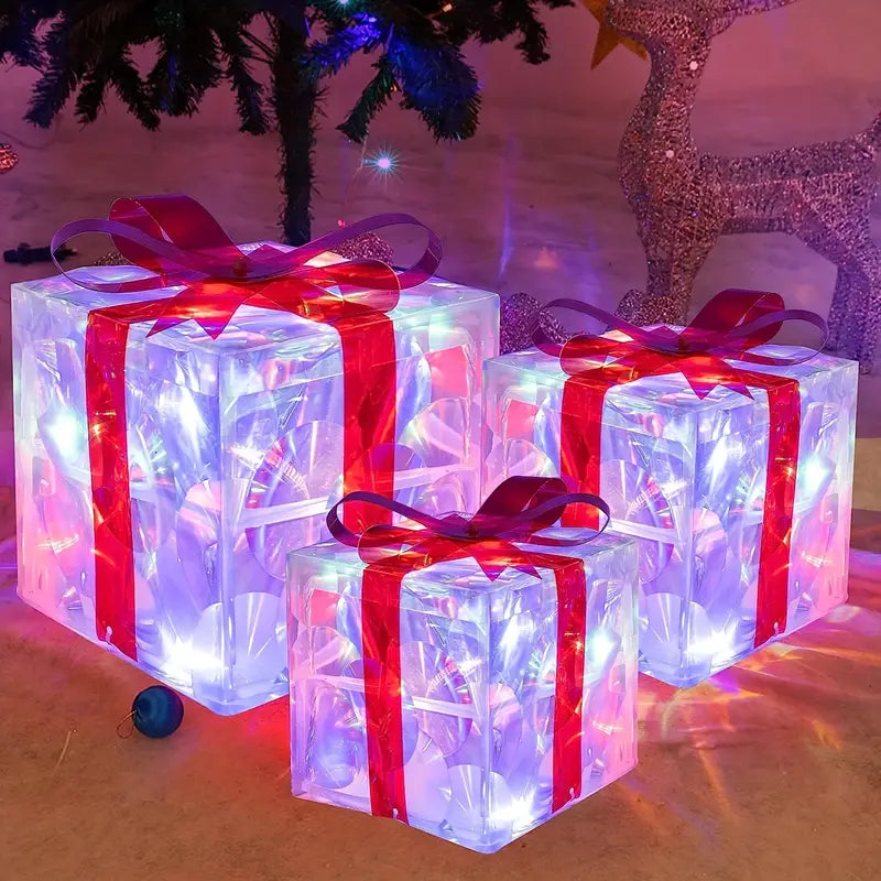 LumiGlow Weihnachtslicht-Geschenkbox-Set