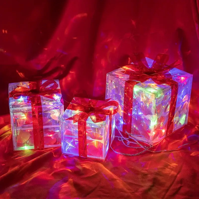 LumiGlow Weihnachtslicht-Geschenkbox-Set