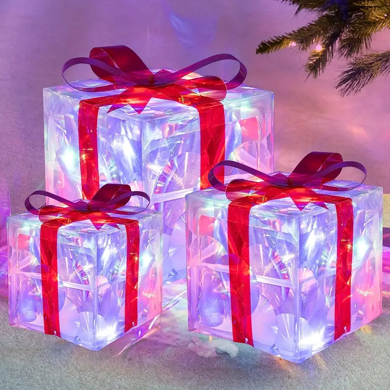 LumiGlow Weihnachtslicht-Geschenkbox-Set