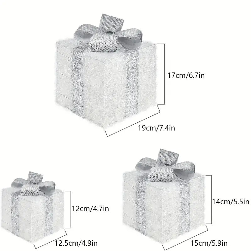 LumiGlow Weihnachtslicht-Geschenkbox-Set