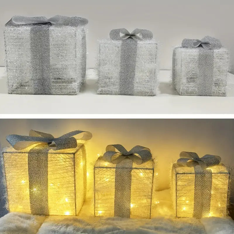 LumiGlow Weihnachtslicht-Geschenkbox-Set