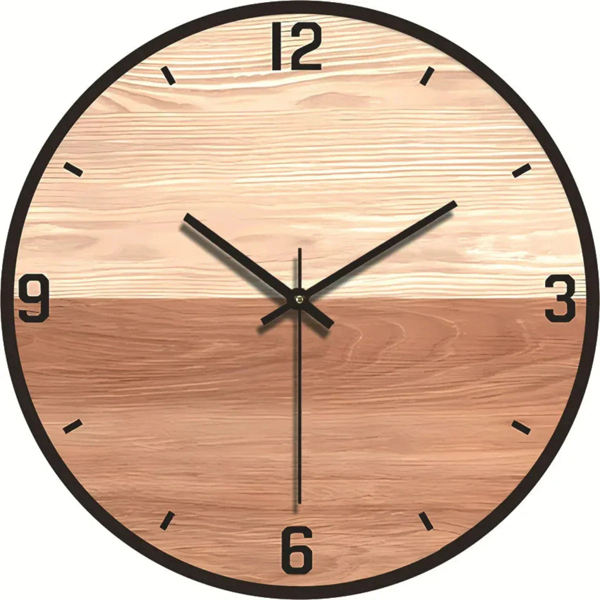 Elegante Wanduhr aus Holz