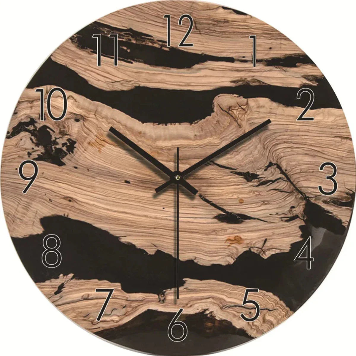 Elegante Wanduhr aus Holz