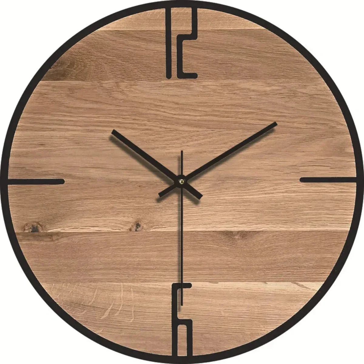 Elegante Wanduhr aus Holz