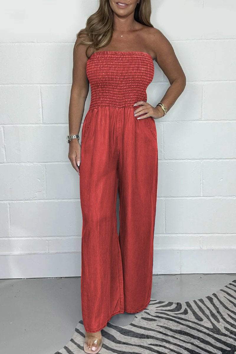 Madlen – Off-Shoulder-Jumpsuit mit weiten Beinen