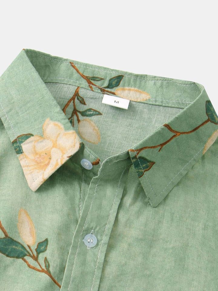 Helle - Blomsterdruck Button-Down Hemd